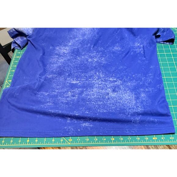 Rise as 1NE No More Trappin NYC Tee Shirt XL Blue Wash Orange Lettering - Picture 12 of 16